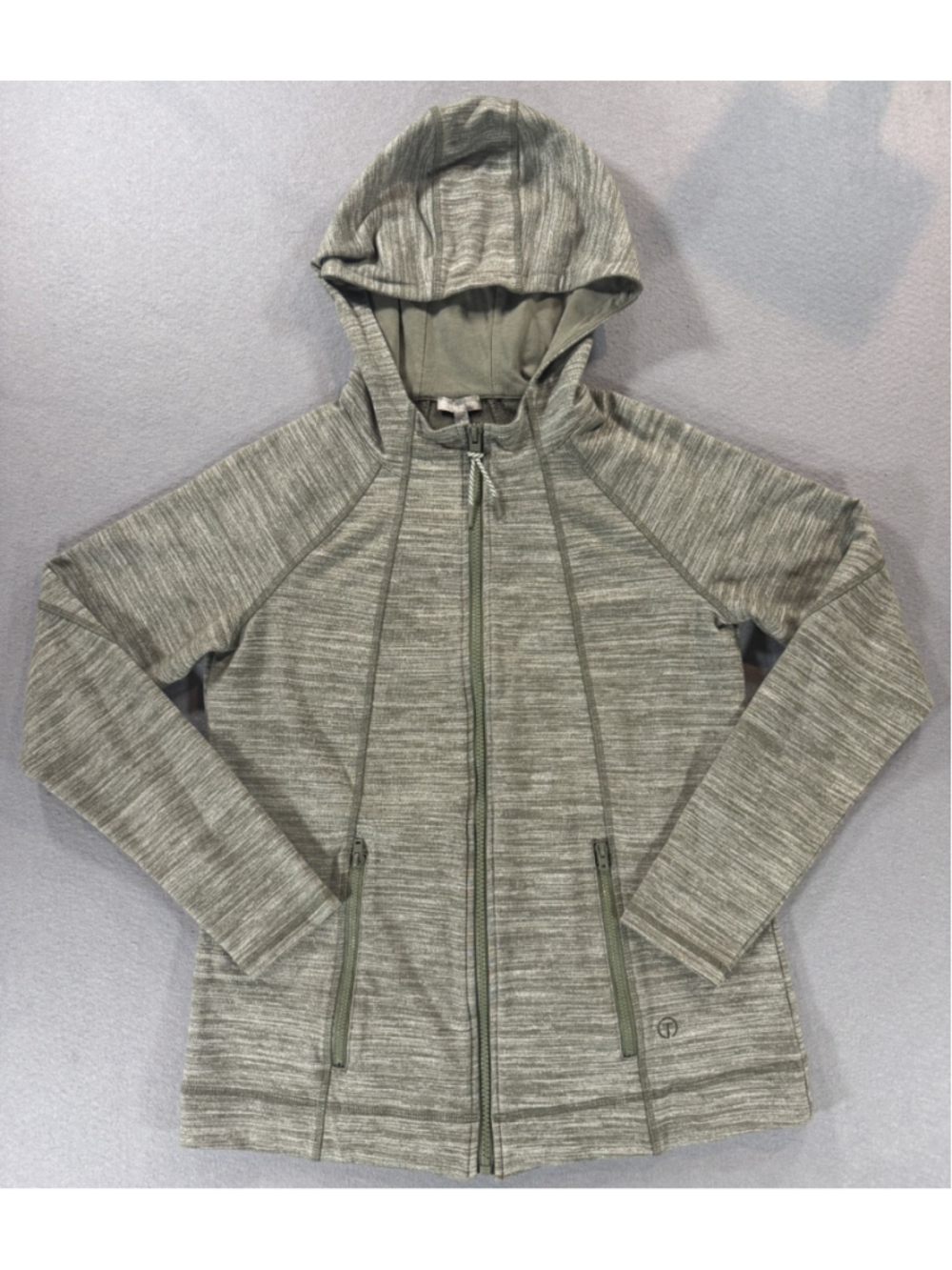 T By Talbots Full-ZIp Hooded Activewear Jacket